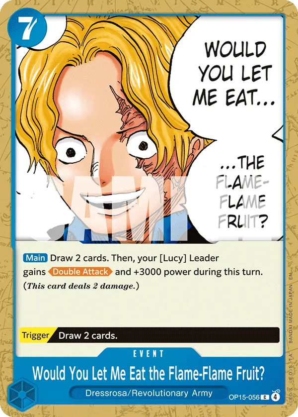 Would you let me eat… the Flame-Flame Fruit?